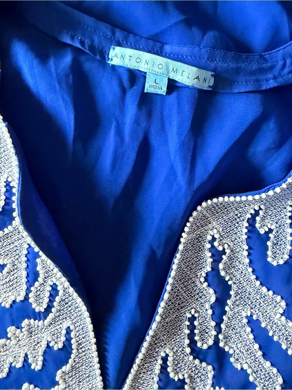ANTONIO MELANI Jeweled Sheer Swimsuit Coverup Tunic - Picture 8 of 10